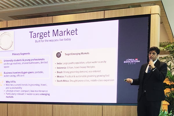 BBA Student Raj Lakhi at L’Oréal Brandstorm 2025 - INSIDE IMAGE 2