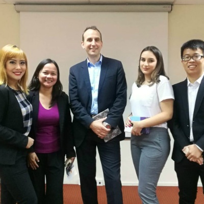 SP Jain postgraduate students with Mr Johannes Sammann