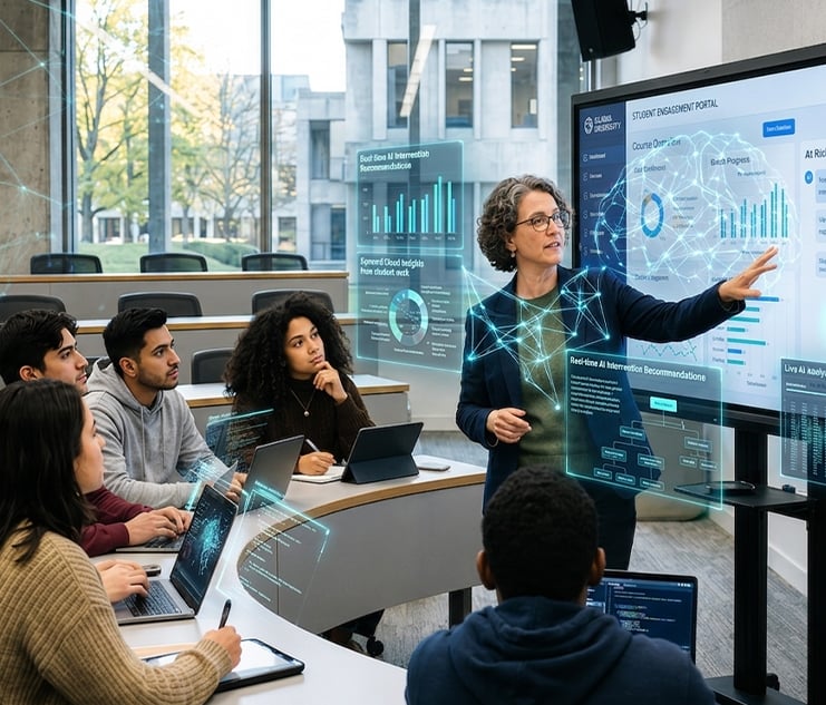 Muniza Askari, Assistant Professor of Economics at SP Jain Global, discussing artificial intelligence in education