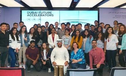 Undergraduate students interact with the world’s leading innovators at Dubai Future Accelerators