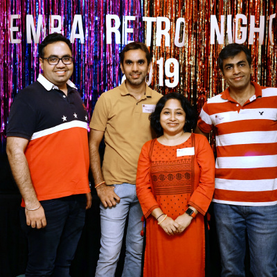 SP Jain honours its EMBA students with a retro-themed Appreciation Night at Singapore campus